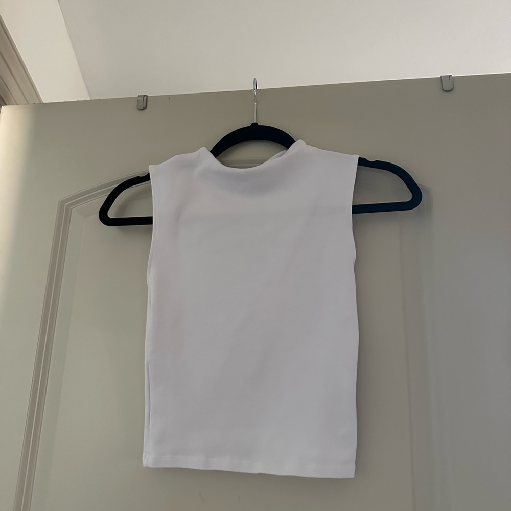 ZARA White Sleeveless Top